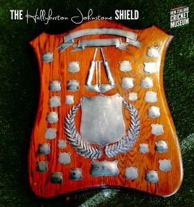 The Hallyburton Johnstone Shield.  - NZ Cricket Museum collection